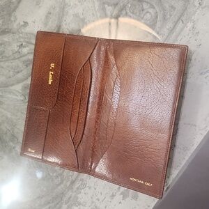 1960 Vintage Wallet Case Passport Montana Calf Bifold Like New